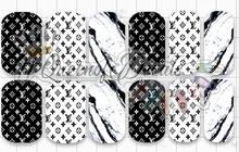 Designer Inspired- Black, White & marble