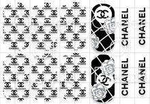 Designer Inspired - Black & white logo print