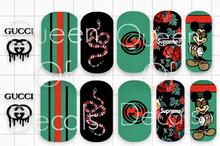 Designer Inspired- Green, Red & Mickey