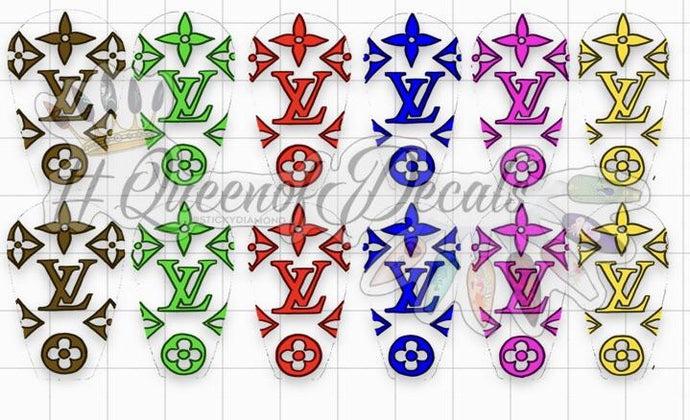 Designer inspired logo- 6 solid Colour Mix