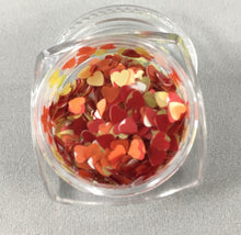 Load image into Gallery viewer, Heart Flakes Yellow &amp; Orange