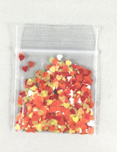 Load image into Gallery viewer, Heart Flakes Yellow &amp; Orange