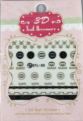 GC 3D Sticker gold small