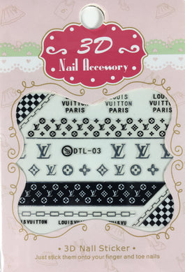 LV 3D Sticker small