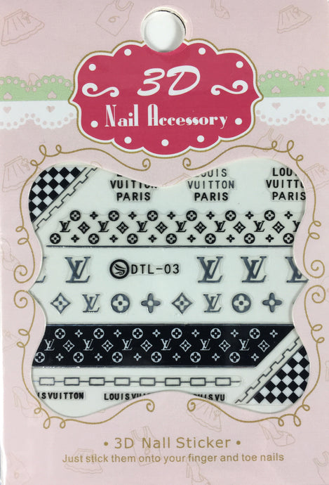 LV 3D Sticker small