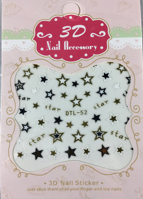Stars 3D Sticker small