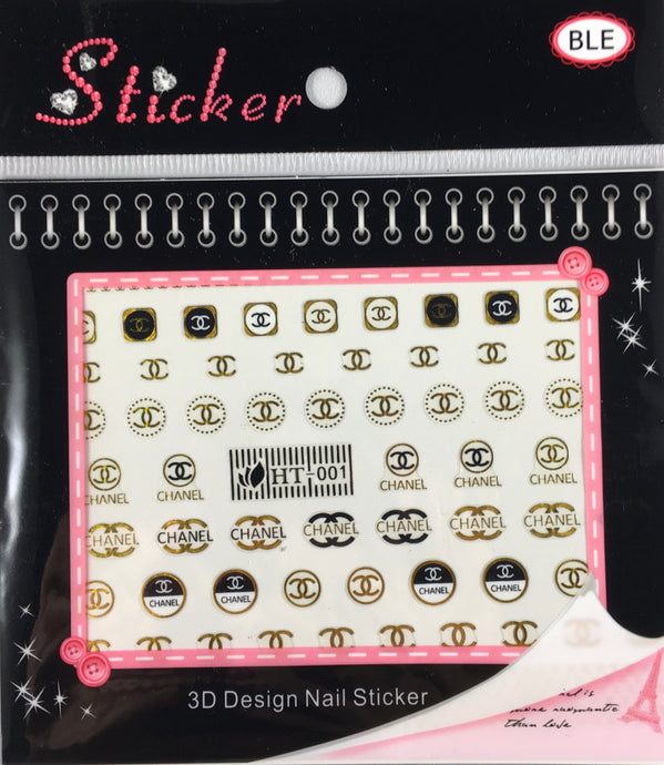 Chanel 3D Sticker Gold