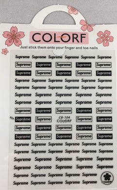 Supr 3D Sticker