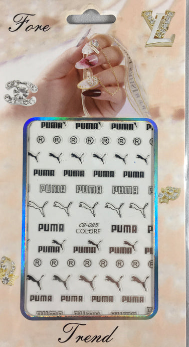 Puma 3D Sticker Silver