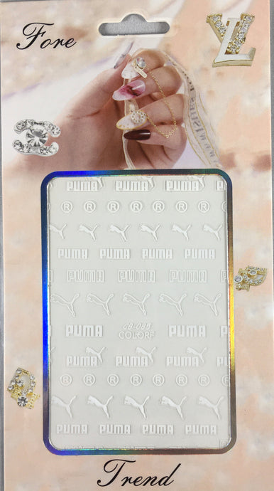 Puma 3D Sticker White
