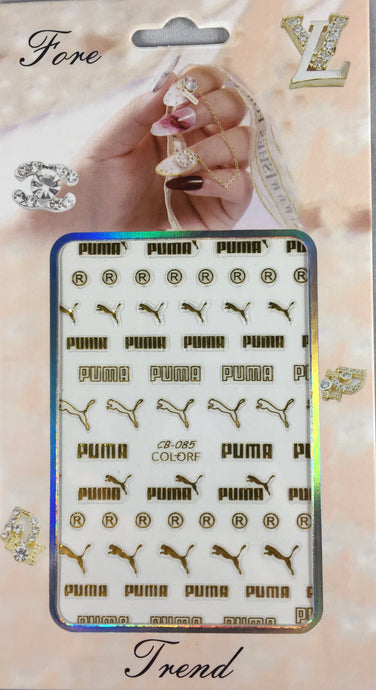 Puma 3D Sticker Gold