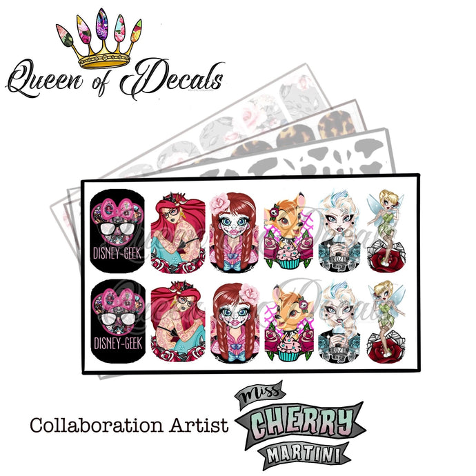 OFFICIAL Miss Cherry Martini/Queen of decals collaboration ‘ALTERNATIVE PRINCESSES 2’