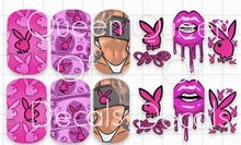 Sexy pink bunny and drippy lips