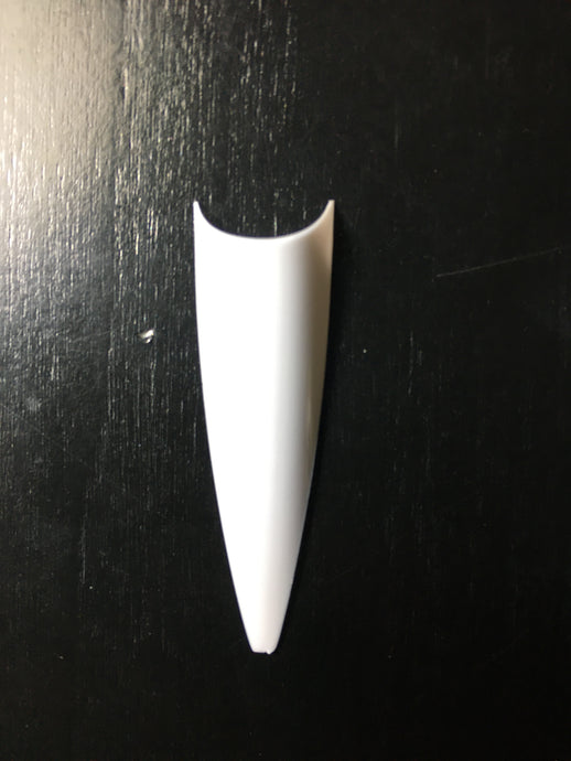 Long Stiletto White Nail Tips per Bag