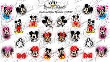 Watercolour Splash Micky & Minnie